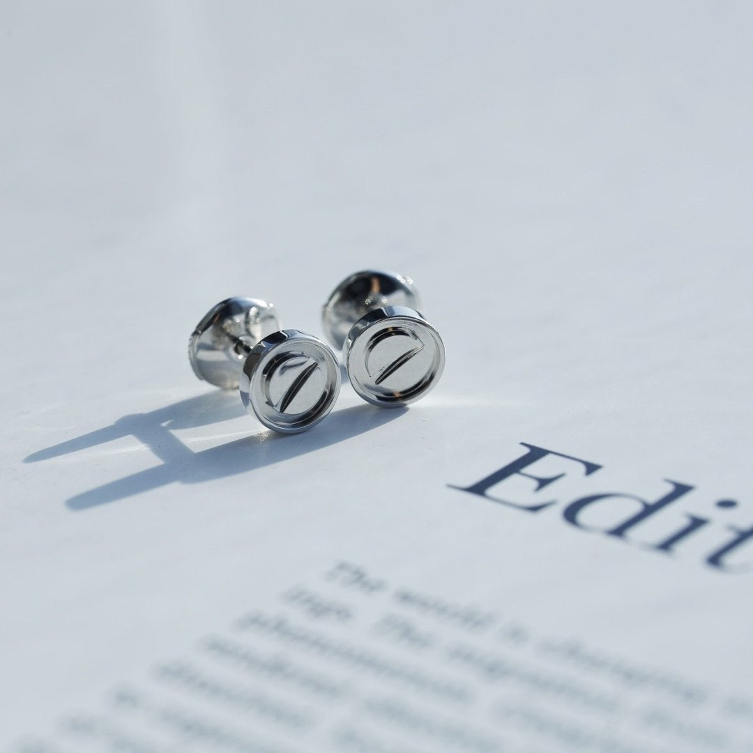 CARTIER LOVE EARRINGS SILVER 7.2MM