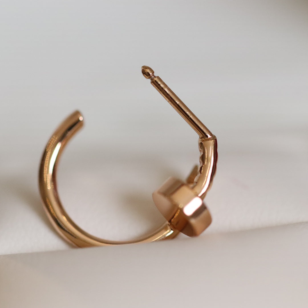 CARTIER JUSTE EARRINGS PINK GOLD