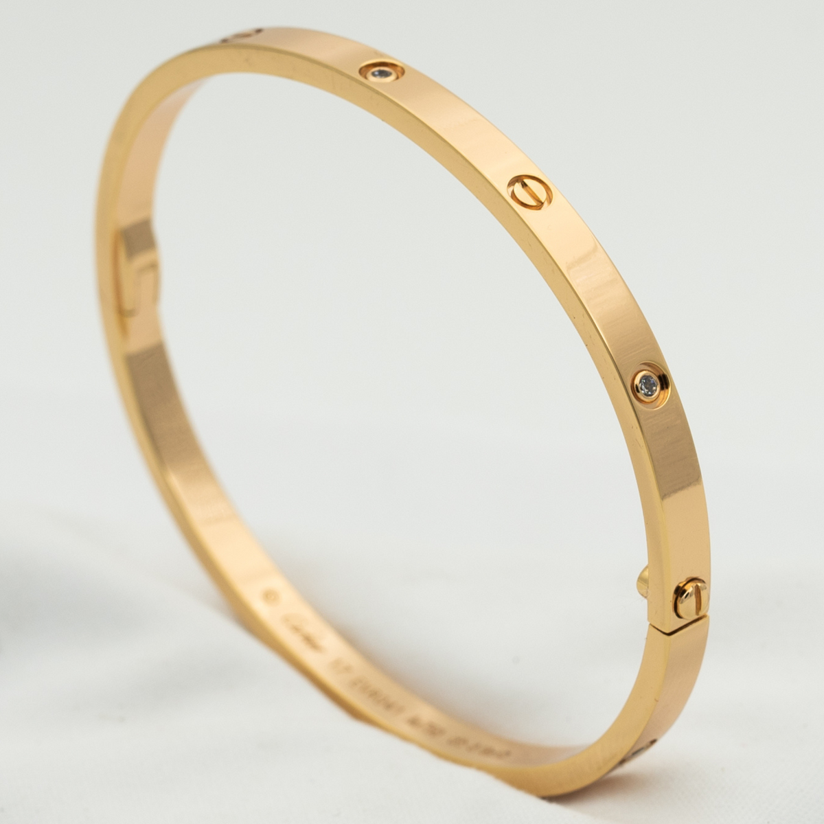 CARTIER LOVE BRACELET 3.65MM 6 DIAMONDS