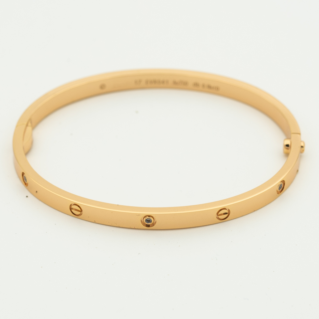 CARTIER LOVE BRACELET 3.65MM 6 DIAMONDS