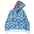 BAPE ABC Camo Shark Full Zip Hoodie Blue