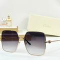 CARTIER C DE OVERSIZED SQUARE FRAME SUNGLASSES CT0361 IN METAL