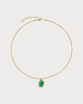 MONICA VINADER Odyssey 18ct Gold Vermeil-Plated 925 Sterling Silver and Onyx Pendant Necklace(Green)