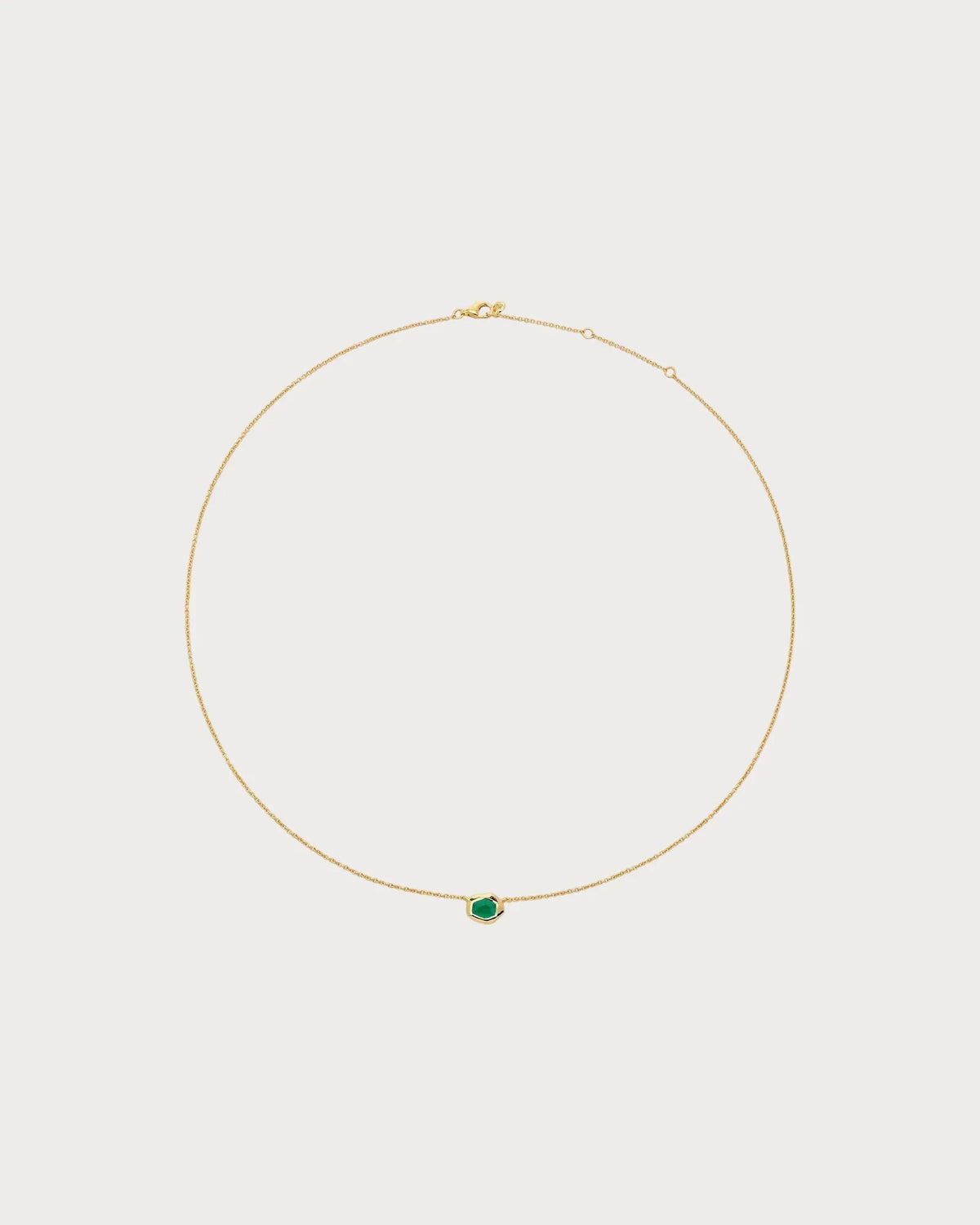 MONICA VINADER Odyssey 18ct Yellow-Gold Vermeil and Onyx Chain Necklace(Small/Green)