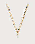 PERSEE Yellow Gold and Diamond Danae Necklace(Yellow Gold)