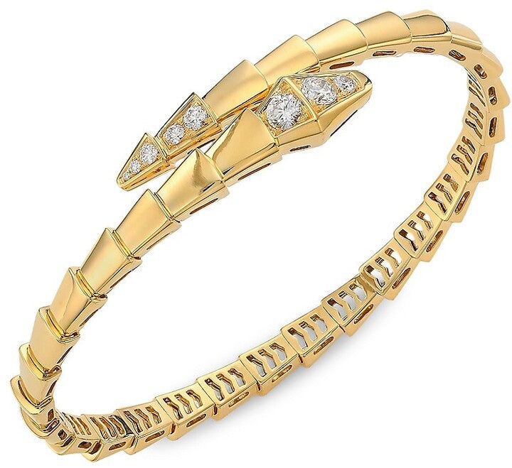 Bvlgari SERPENTI BRACELET DIAMONDS PINK GOLD