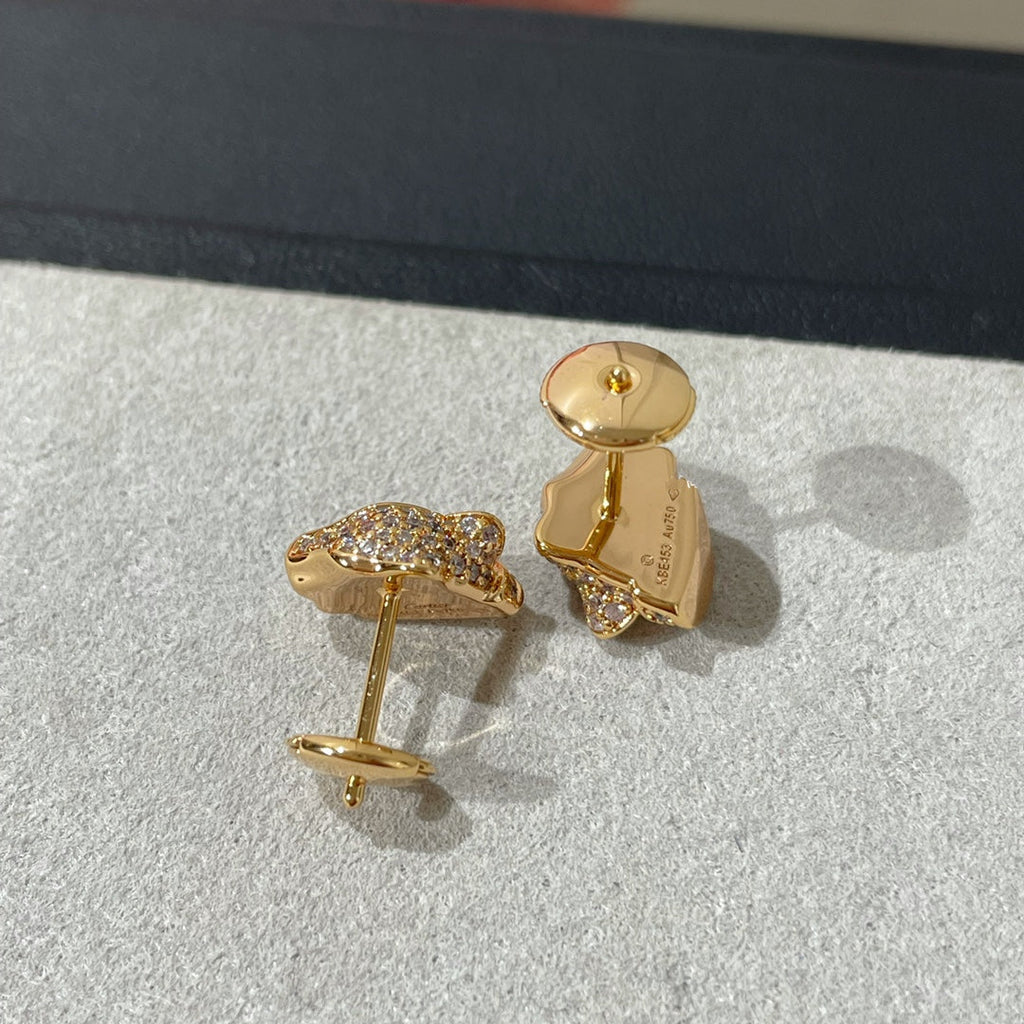 CARTIER PANTHERE DIAMOND EARRINGS